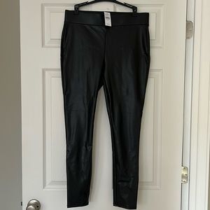 NEW Loft Faux Leather Black Leggings *NEW*